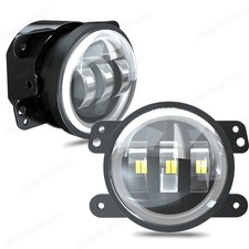 2x LED Angel Eyes 4 Inch Fog