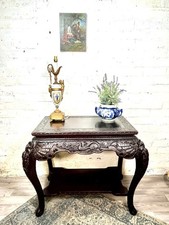 A Carved Hardwood Meiji Period