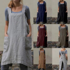 Cotton Linen Cross Back Apron