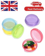 5 Packs Mini Pill Case Small Pill Organizer Box Portable Vitamin Holder Travel