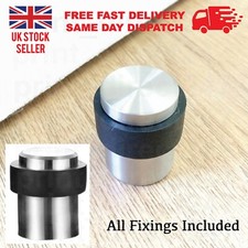 DOOR STOP HEAVY DUTY Stopper Door Opening Floor Buffer Rubber Bumper Metal Stops