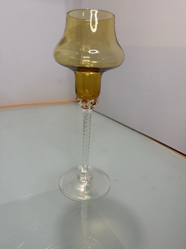 Vintage amber glass stem