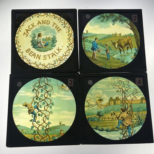 Antique magic lantern slide - magic,