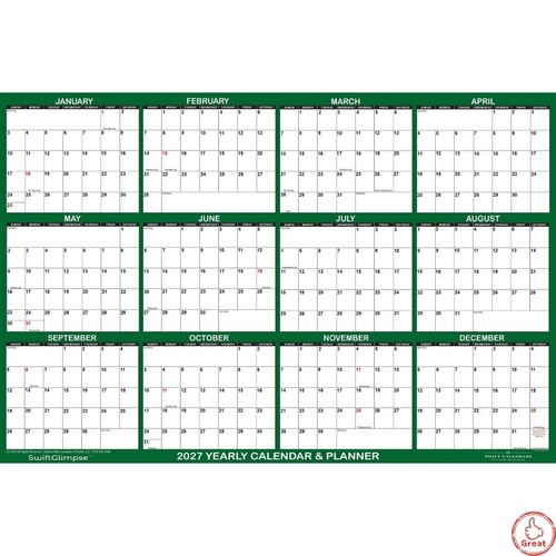 2027 yearly daily wall - 2027,