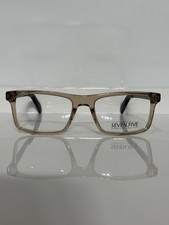 Seven Five Griff col.02 Crystal Brown Rectangle Unisex Eyeglasses 54mm