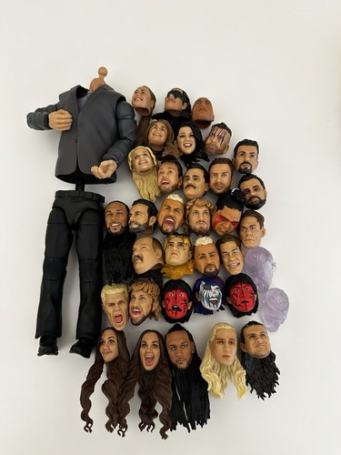 Wwe figure heads mattel elite - heads,