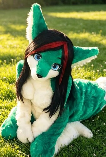 Long fur husky dog - dog, mascot