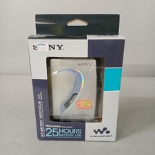 Sony Walkman WM-EM194 Cassette Player Silver Boxed Headphones Mega Bass -CP