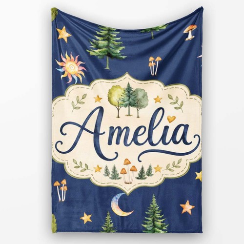 Soft fleece blanket watercolor - soft,