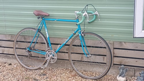 Retro peugeot road bike blue - retro,
