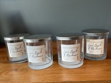 4 x Large Empty Clear Glass