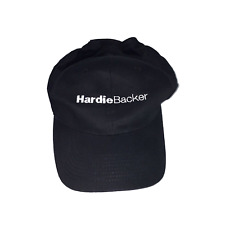 Hardie Backer Adult Baseball Cap Hat Adjustable Strapback Black Cotton