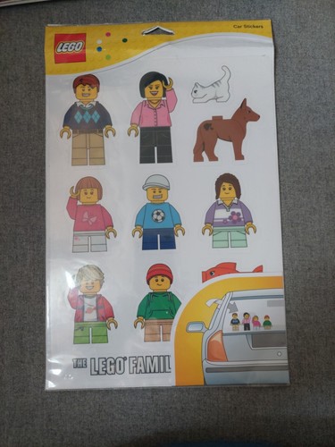 Lego family car stickers - family,