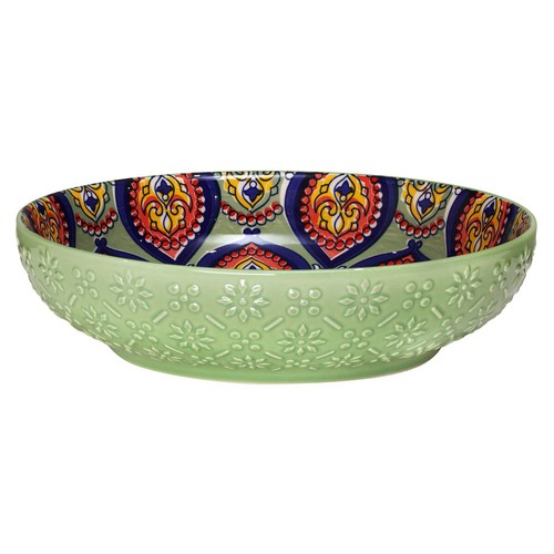 Green ceramic bowl tuscany - bowl,