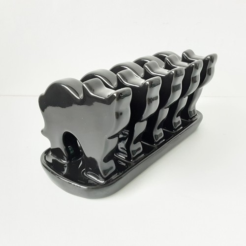 Black cat toast rack vintage - rack,