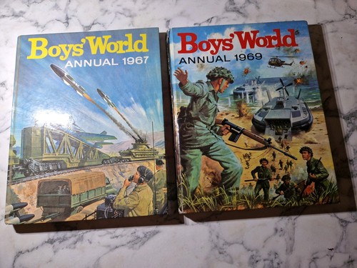 1968 1969 boy world annuals - 1968, boy's