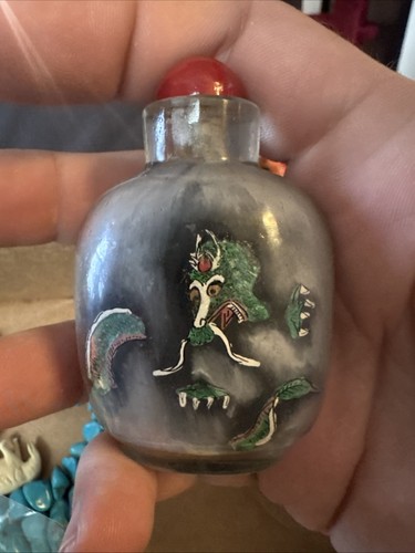 Unique dragon snuff bottle - dragon,