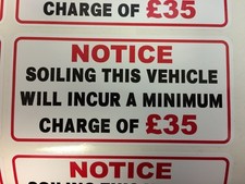 QTY X 5 120X60MM NOTICE