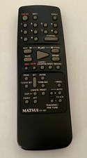 Genuine Original Matsui VX1105 VCR Remote Control.Batteries Included +++