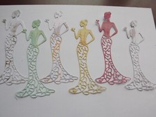 6  Die cuts Elegant Lady cut