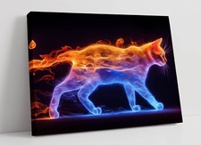 COOL ORANGE BLUE FIERY GLOWING