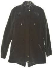 $70 NEW Jr XL (Womens M/L ) Black JOUJOU COAT Jacket Knit Quilted Zip Car Coat