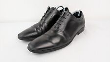 Dune Mens Rancho Black Leather Formal Oxford Dress Shoes UK Size 9.5