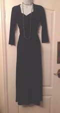 🌹BNWT "ANTTHONY ORIGINALS"SLINKY WRAP BODICE CLASSY VAMP GOTH DRESS SIZE S