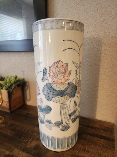 Vintage chinese blue pink - blue,