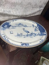 Vintage Wood &Son Manchu Turkey Plate Serving Platter Hand Painted 42x34cm