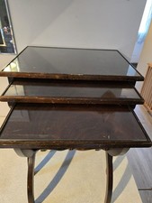 Vintage Dark Wood Nesting