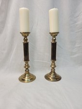 Pair of Brass Pricket Candlesticks