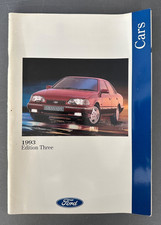 Ford Cars Brochure 1993 Edition 3 FA221/157 Fiesta Escort Mondeo Granada