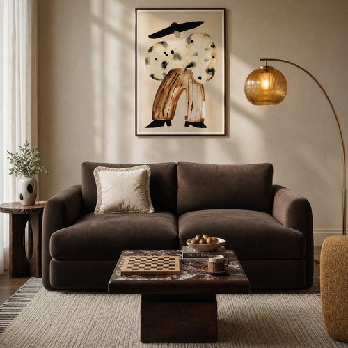 Chocolate brown velvet - chocolate,