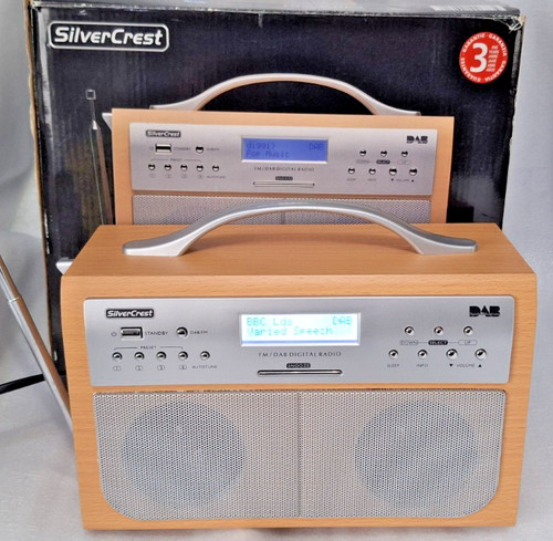 Silvercrest dab radio teak - silvercrest,