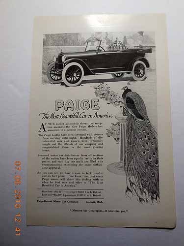 Advertisement for