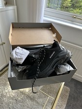 Balenciaga Men's Triple S Trainers Black Size 45