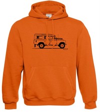 Motorholics Mens Original Sketch Land Rover 109 Series 3 LWB III Hoodie S - 5XL