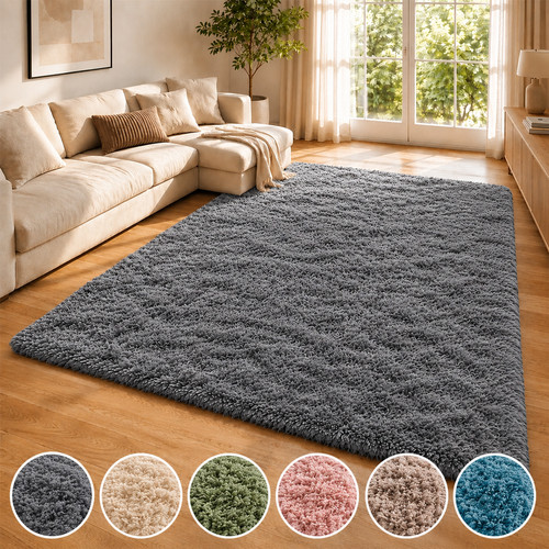 Fluffy rugs large shaggy - fluffy,