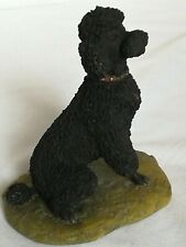 BORDER FINE ARTS, MINIATURE  BLACK  POODLE. 1983,Beautiful. Original, Very Rare.