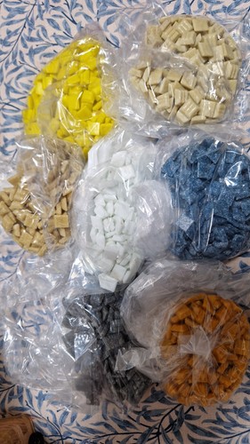 Glass mosaic 1cmx1cm colours - glass,
