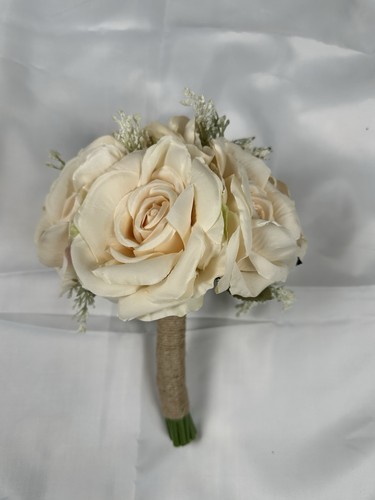 Artificial cream rose wedding - artificial,