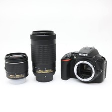 Nikon D5600 Camera + 18-55mm VR + 70-300mm VR Dual Zoom Lens Kit #177