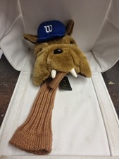 Wilson Golf Club Sock Head Cover Bulldog With Cigar Novelty Plush