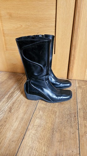 Wrangler leather wedge mid - leather,