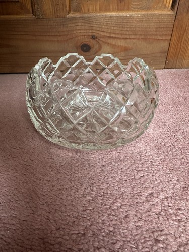 Vintage pressed glass - glass, heavy