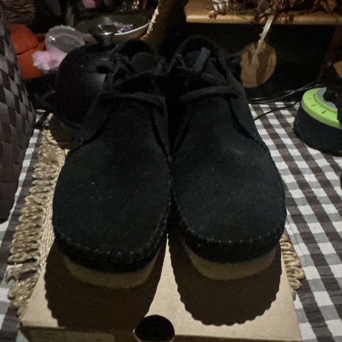 Clarks men black suede - men's,