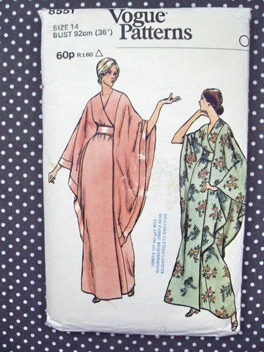 Vogue 8551 elegant caftan - vogue,