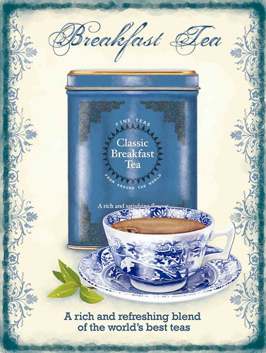 Breakfast tea retro replica - breakfast,