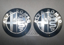 2X 74mm ALFA ROMEO EMBLEM